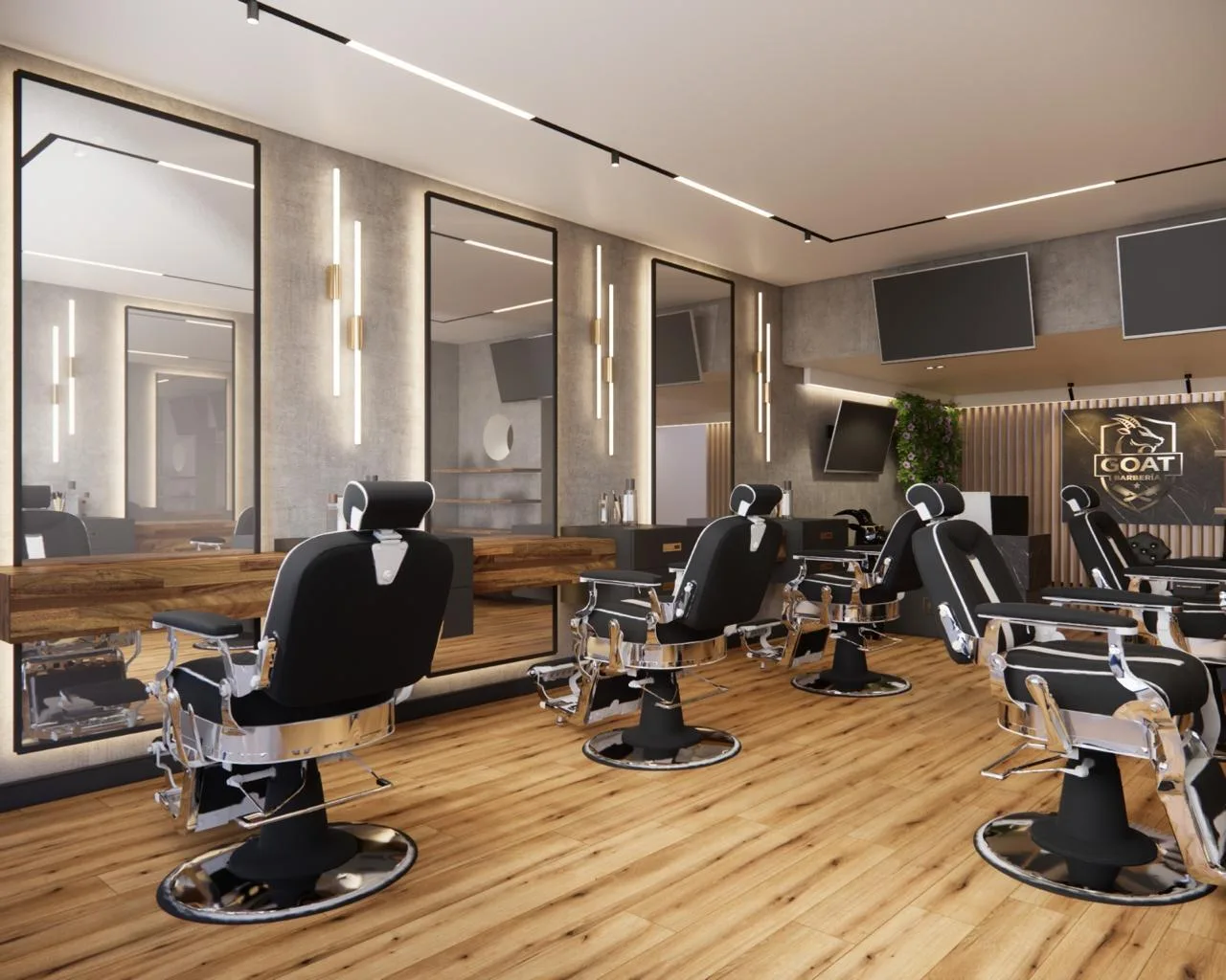 Estaciones de barbería — GOAT Barber